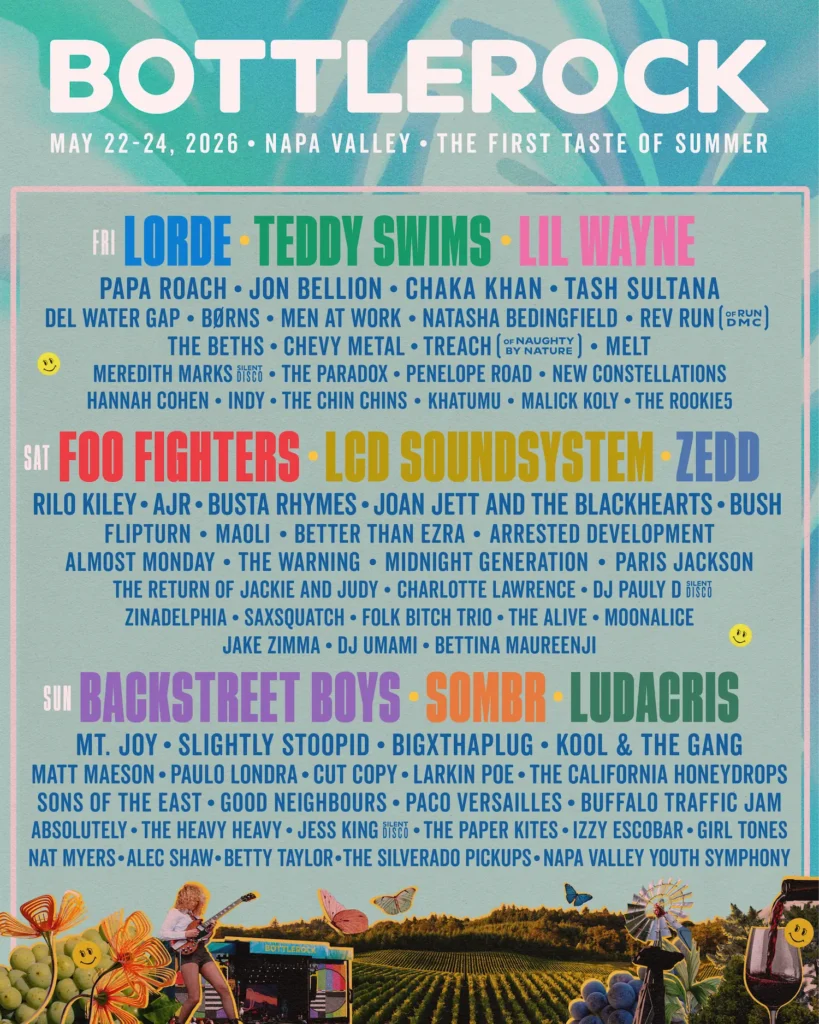 BottleRock 2026 Lineup